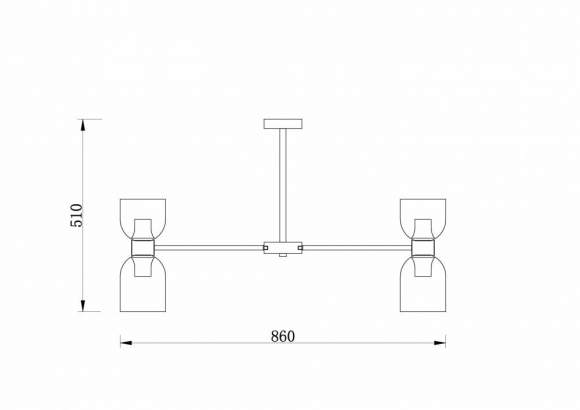 Люстра на штанге Freya Savia FR5203PL-16BS