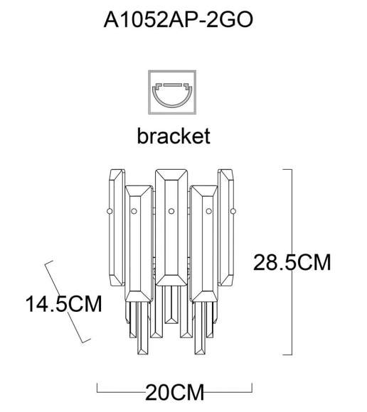 Настенный светильник Arte Lamp Nicoletta A1052AP-2GO