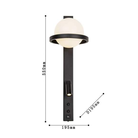 Настенный светильник USB-порт Twin Favourite 4068-2W Настенный светильник USB-порт Twin Favourite 4068-2W