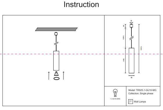 Однофазный светильник для трека Focus Maytoni TR025-1-GU10-MG Однофазный светильник для трека Focus Maytoni TR025-1-GU10-MG