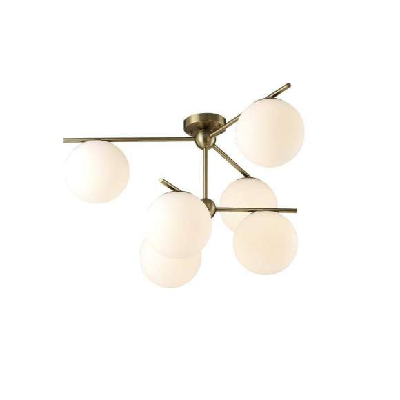 Потолочная люстра Crystal Lux с лампочками FELIZ SP-PL6 BRONZE/WHITE+Lamps E27 P45 Потолочная люстра Crystal Lux с лампочками FELIZ SP-PL6 BRONZE/WHITE+Lamps E27 P45