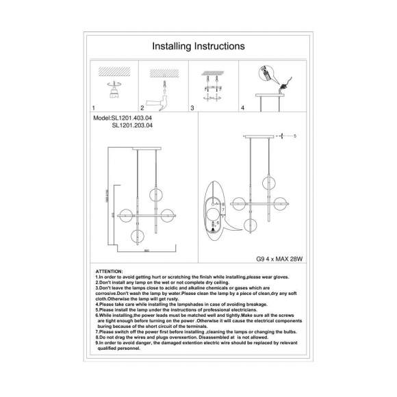 Светильник подвесной ST-Luce Circono SL1201.403.04