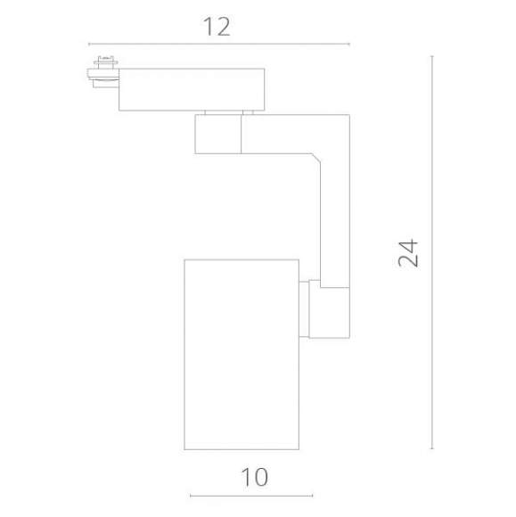 Однофазный LED светильник 30W 4000К для трека Arte Lamp Traccia A2330PL-1WH