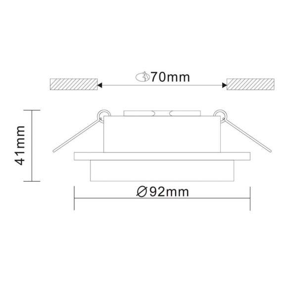 Встраиваемый точечный светильник ST-Luce ST206.408.01