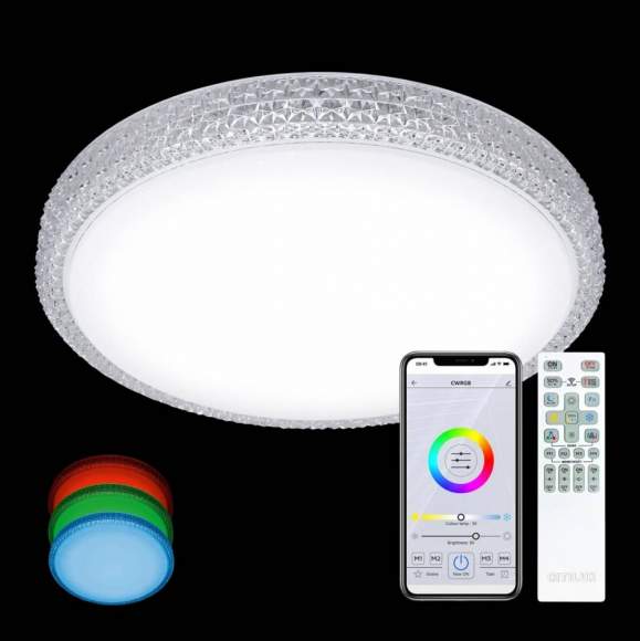 Светодиодный светильник с поддержкой ''Алиса'' и пультом Citilux Альпина CL718A40G Светодиодный светильник с поддержкой ''Алиса'' и пультом Citilux Альпина CL718A40G