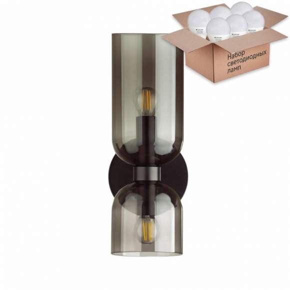 Бра с лампочками Odeon Light Orinoco 4804/2W+Lamps E14 P45