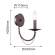 Бра с лампочкой F-Promo Plini 2590-1W+Lamps E14 Свеча