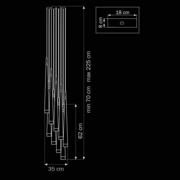 807087 Люстра подвесная Lightstar Punto 807087 Люстра подвесная Lightstar Punto