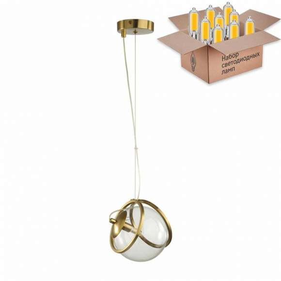 Подвесной светильник с лампочкой Lumion Wanda 5288/1+Lamps G9