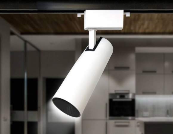 Однофазный LED светильник 20W 4200К для трека Ambrella light Track System GL5852 WH/BK Однофазный LED светильник 20W 4200К для трека Ambrella light Track System GL5852 WH/BK