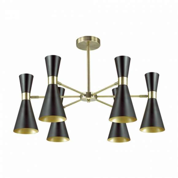 Люстра на штанге с лампочками Lumion Quinn 3662/6C+Lamps E14 Свеча