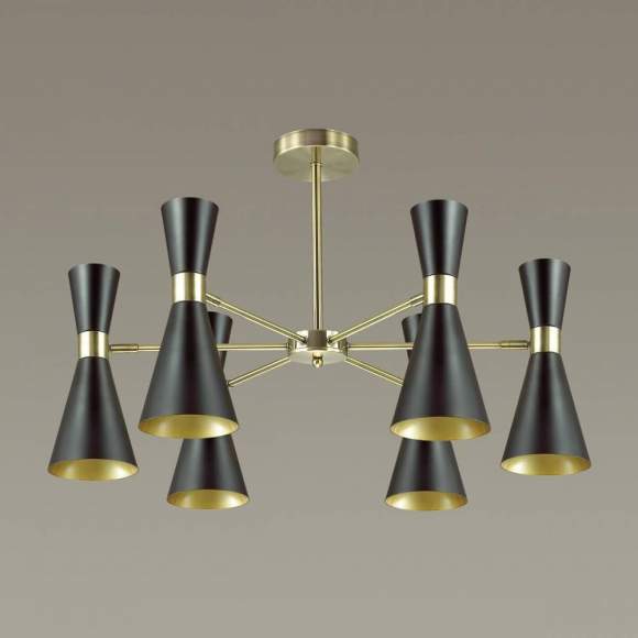 Люстра на штанге с лампочками Lumion Quinn 3662/6C+Lamps E14 Свеча