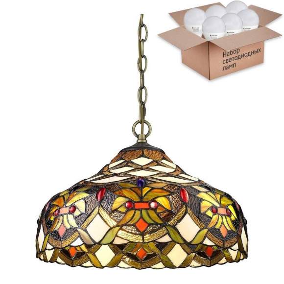 Подвесной светильник с лампочками Velante 831-806-02+Lamps E27 P45 Подвесной светильник с лампочками Velante 831-806-02+Lamps E27 P45