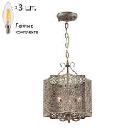 Подвесная люстра Favourite Bazar с лампочками 1624-3P+Lamps E14 Свеча