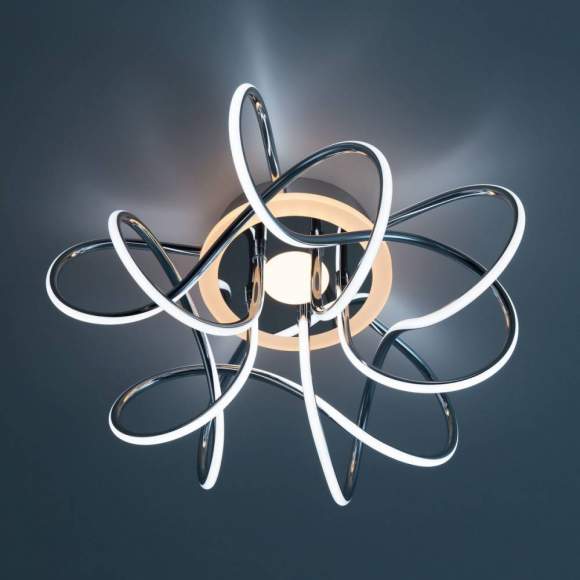 Потолочная светодиодная люстра с голосовым управлением Citilux Джемини Смарт CL229A151E Потолочная светодиодная люстра с голосовым управлением Citilux Джемини Смарт CL229A151E