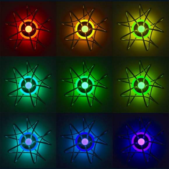 Потолочная светодиодная люстра с голосовым управлением Citilux Джемини Смарт CL229A151E Потолочная светодиодная люстра с голосовым управлением Citilux Джемини Смарт CL229A151E