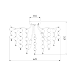 Потолочная люстра Bolla Bogate's 334/9 Smart (a053991)