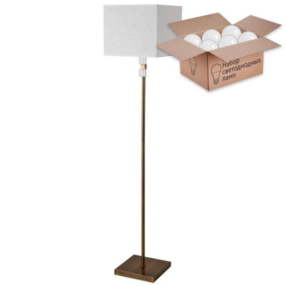 Торшер с лампочкой Arte Lamp North A5896PN-1PB+Lamps Торшер с лампочкой Arte Lamp North A5896PN-1PB+Lamps