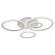 Светодиодная диммируемая люстра с ПДУ Profit Light 8086/4 WHT 104W+8W RGB