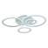 Светодиодная диммируемая люстра с ПДУ Profit Light 8086/4 WHT 104W+8W RGB