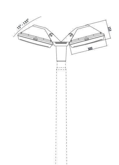 4P2.000.G20.WYE28 Консоль на столб Fumagalli Rosa