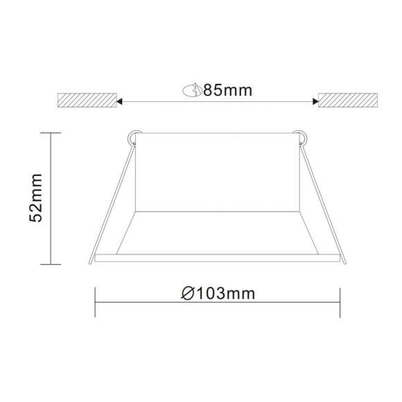 Встраиваемый точечный светильник ST-Luce ST207.408.01 Встраиваемый точечный светильник ST-Luce ST207.408.01