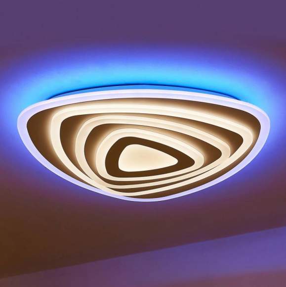 Светодиодная  люстра с поддержкой ''Алиса'' и пультом Citilux Триест Смарт CL737A34E