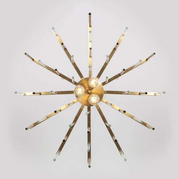 Подвесная люстра Умный дом Bogates Allure 356/6 латунь (a057236)