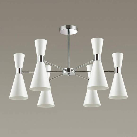 Люстра на штанге с лампочками Lumion Quinn 3661/6C+Lamps E14 Свеча Люстра на штанге с лампочками Lumion Quinn 3661/6C+Lamps E14 Свеча