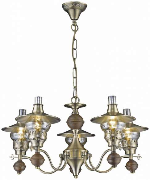 Подвесная люстра с лампочками Velante 305-503-05+Lamps E14 Свеча Подвесная люстра с лампочками Velante 305-503-05+Lamps E14 Свеча