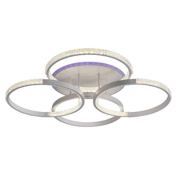 Светодиодная диммируемая люстра с ПДУ Profit Light 8047/4 WHT 136W+8W RGB Светодиодная диммируемая люстра с ПДУ Profit Light 8047/4 WHT 136W+8W RGB