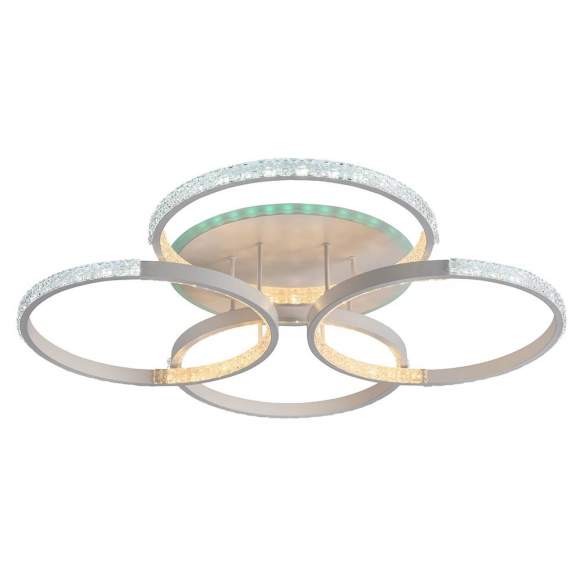 Светодиодная диммируемая люстра с ПДУ Profit Light 8047/4 WHT 136W+8W RGB Светодиодная диммируемая люстра с ПДУ Profit Light 8047/4 WHT 136W+8W RGB