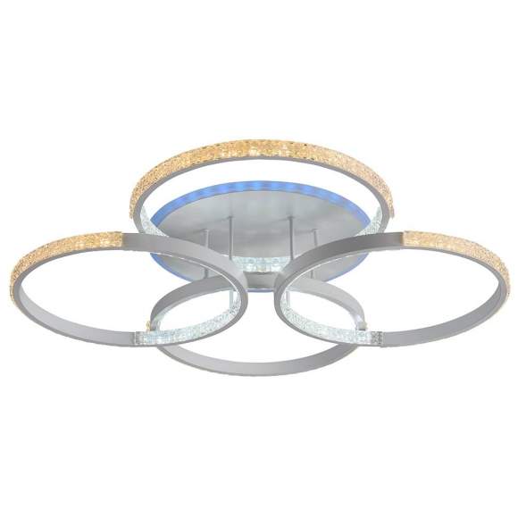 Светодиодная диммируемая люстра с ПДУ Profit Light 8047/4 WHT 136W+8W RGB Светодиодная диммируемая люстра с ПДУ Profit Light 8047/4 WHT 136W+8W RGB