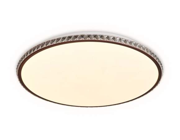 Потолочный светодиодный светильник с ПДУ ИК и дополнительной подсветкой Ambrella light Orbital FF71