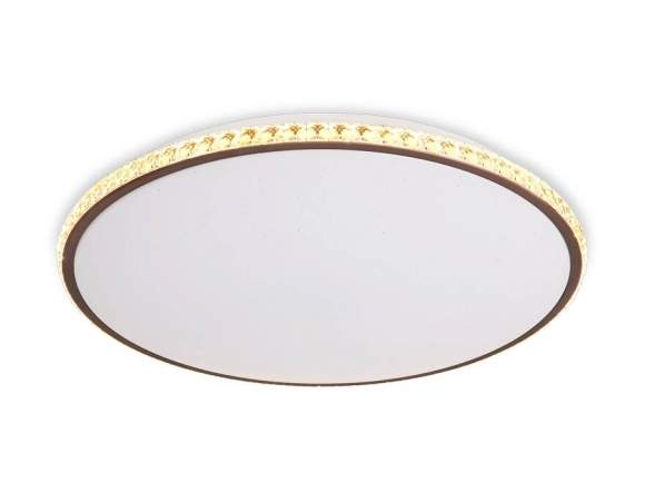 Потолочный светодиодный светильник с ПДУ ИК и дополнительной подсветкой Ambrella light Orbital FF71