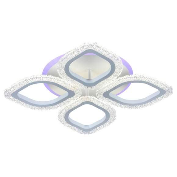 Люстра потолочная светодиодная с пультом ДУ Profit Light 8018/4 WHT 56W+7W RGB Люстра потолочная светодиодная с пультом ДУ Profit Light 8018/4 WHT 56W+7W RGB