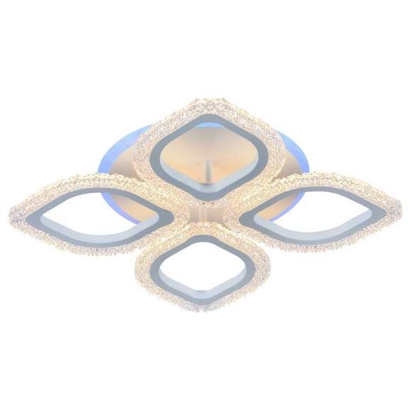 Люстра потолочная светодиодная с пультом ДУ Profit Light 8018/4 WHT 56W+7W RGB Люстра потолочная светодиодная с пультом ДУ Profit Light 8018/4 WHT 56W+7W RGB