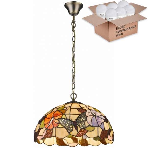 Подвесной светильник с лампочками Velante 816-806-02+Lamps E27 P45 Подвесной светильник с лампочками Velante 816-806-02+Lamps E27 P45
