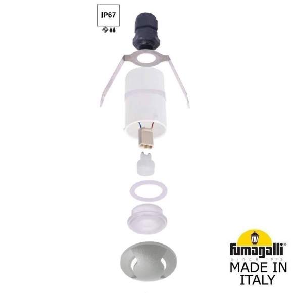 Уличный встраиваемы светильник Fumagalli TERESA 2L 2L2.000.000.LXZ1L