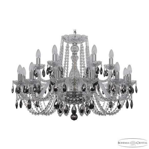 Люстра подвесная Bohemia Ivele Crystal 1402/12+6/300 Ni K731
