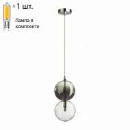 Подвесной светильник с лампочкой Odeon Light Twixy 4980/1A+Lamps G9