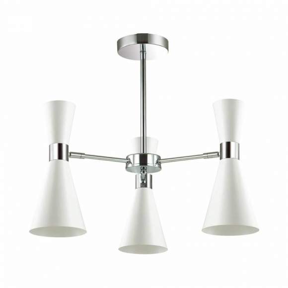 Люстра на штанге с лампочкой Lumion Quinn 3661/3C+Lamps E14 Свеча Люстра на штанге с лампочкой Lumion Quinn 3661/3C+Lamps E14 Свеча