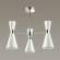 Люстра на штанге с лампочкой Lumion Quinn 3661/3C+Lamps E14 Свеча