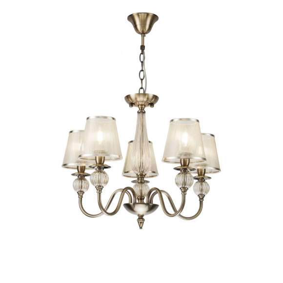 FR2685PL-05BZ Люстра с двойным креплением Freya Inessa