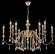 Люстра подвесная Crystal Lux с лампочками MERCEDES SP6+6 GOLD/COLOR+Lamps E14 Свеча