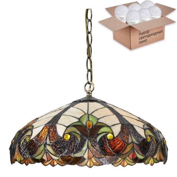 Подвесной светильник с лампочками Velante 815-806-03+Lamps E27 P45 Подвесной светильник с лампочками Velante 815-806-03+Lamps E27 P45