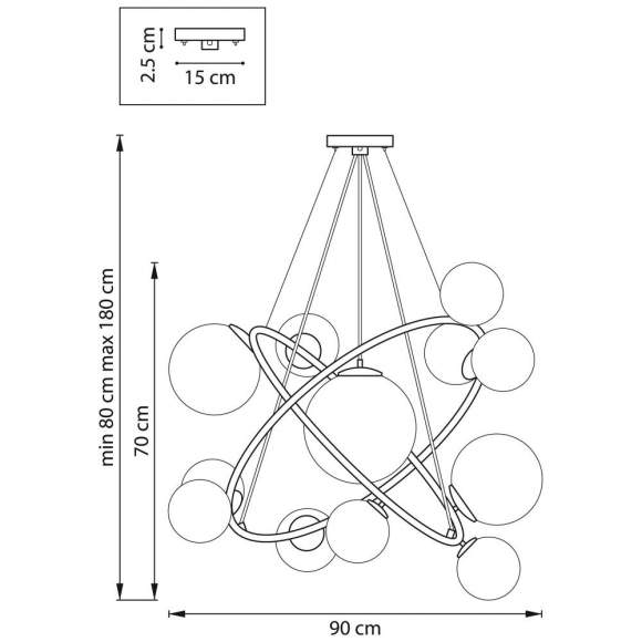 Подвесная люстра Lightstar Croco 815410 Подвесная люстра Lightstar Croco 815410