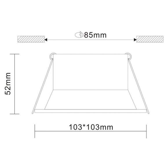 Встраиваемый точечный светильник ST-Luce ST207.518.01 Встраиваемый точечный светильник ST-Luce ST207.518.01