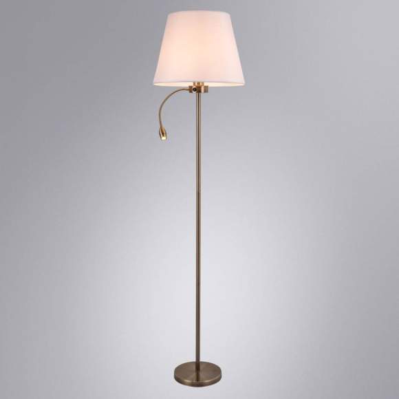 Торшер с лампочкой Arte Lamp Elba A2581PN-2AB+Lamps