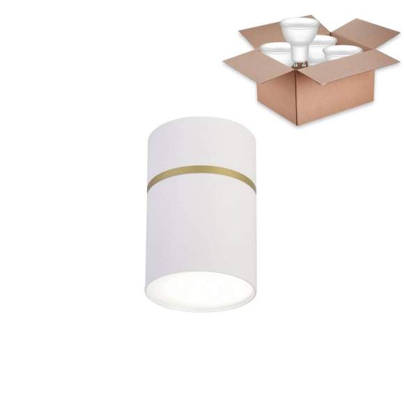 Накладной светильник с лампочкой Favourite Dunia 3067-1C+Lamps Gu10 Накладной светильник с лампочкой Favourite Dunia 3067-1C+Lamps Gu10